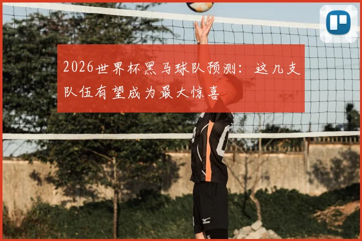 2026世界杯黑马球队预测:这几支队伍有望成为最大惊喜